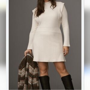 Maeve by Anthropologie Strong Shoulder Sweater Dress